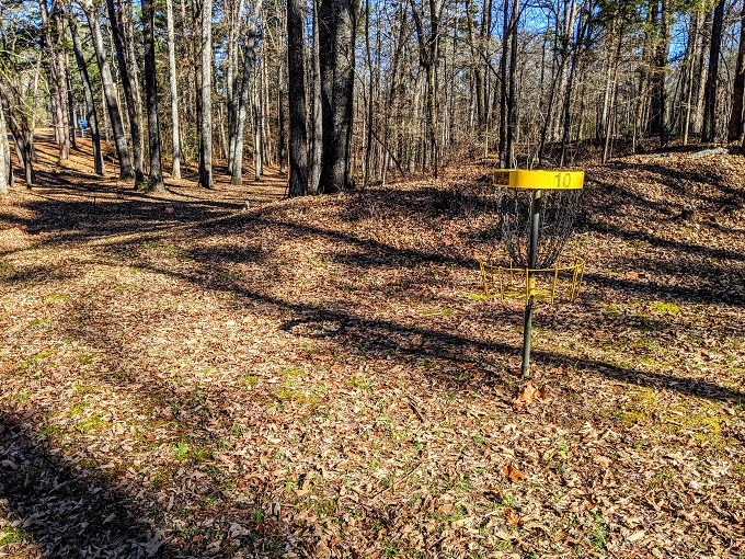 Disc golf course at Wall Doxey State Park