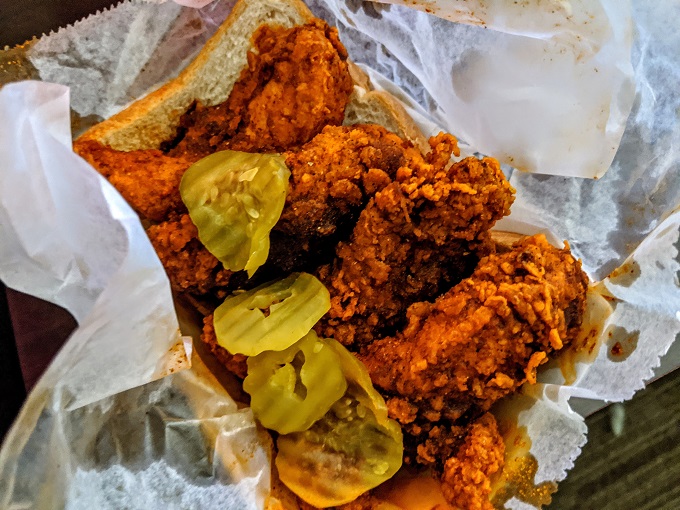 Nashville hot chicken - not Shae's best