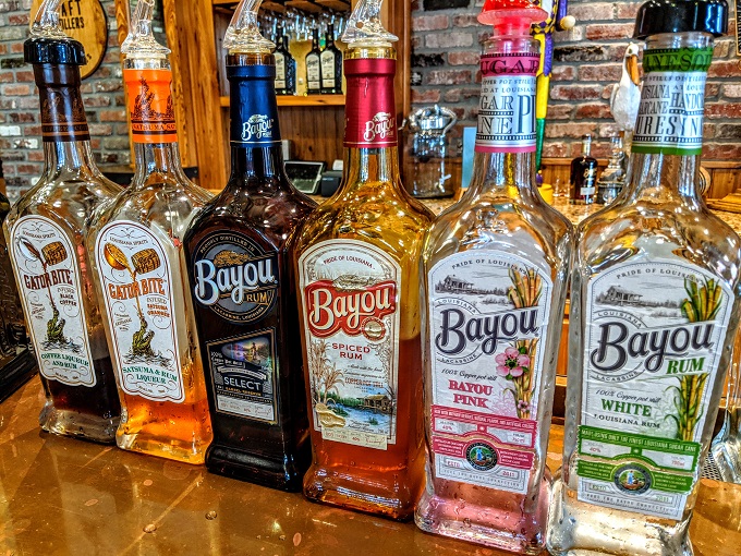 Bayou Rum tasting at Louisiana Spirits Distillery