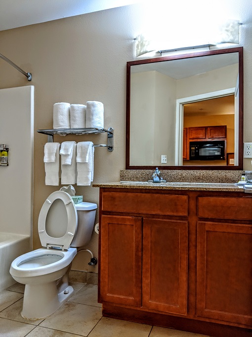 Candlewood Suites Lafayette, Louisiana - Toilet, sink & vanity