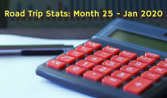 Road Trip Stats Month 25 Jan 2020