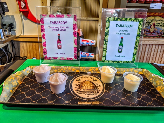 Tabasco Factory Tour - Tabasco ice creams