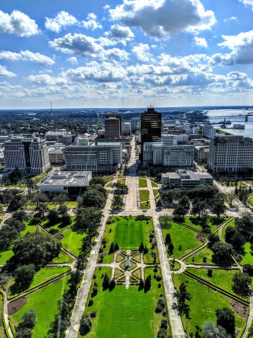 View from the 27th floor of Louisiana State Capitol