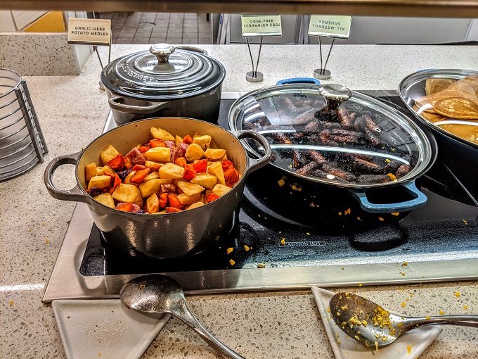 Hyatt Place Tucson-Central, Arizona breakfast - Scrambled eggs, breakfast potatoes & sausage