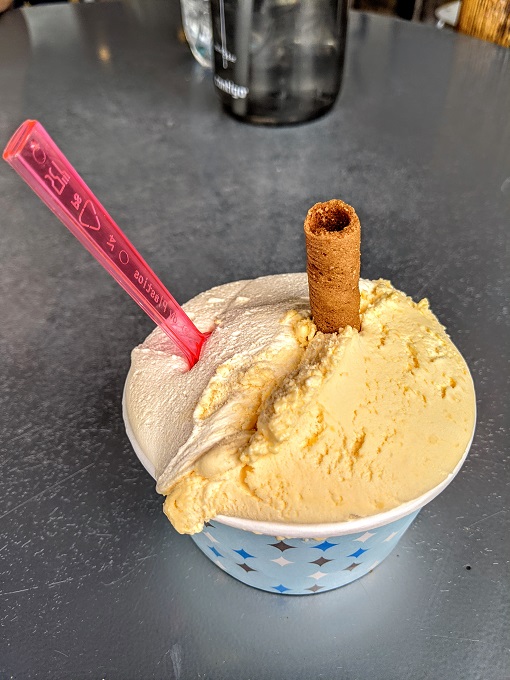 Ice cream bowl at Frost Gelato