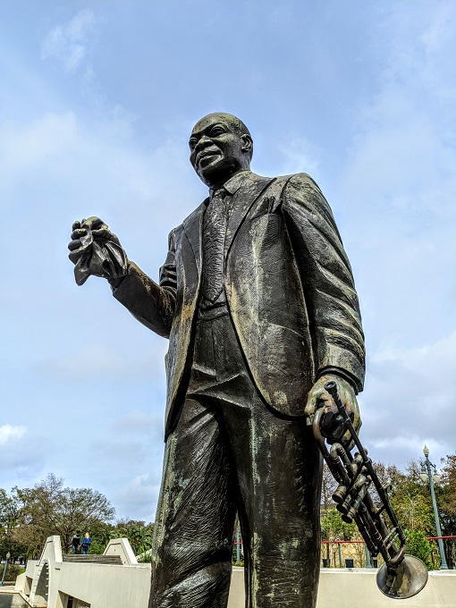Louis Armstrong statue in Louis Armstrong Park, New Orleans