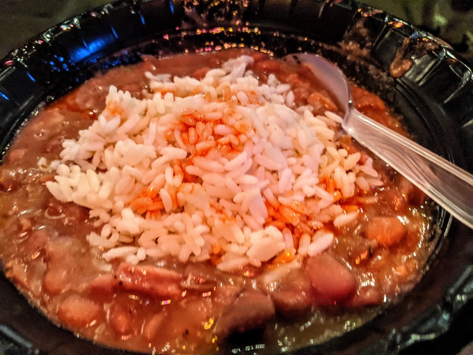 Rice & beans from Pat O'Brien's in New Orleans