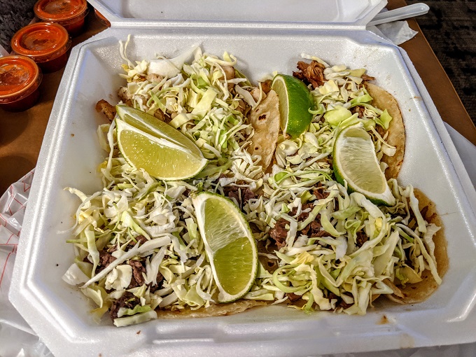 Tacos from La Fresita
