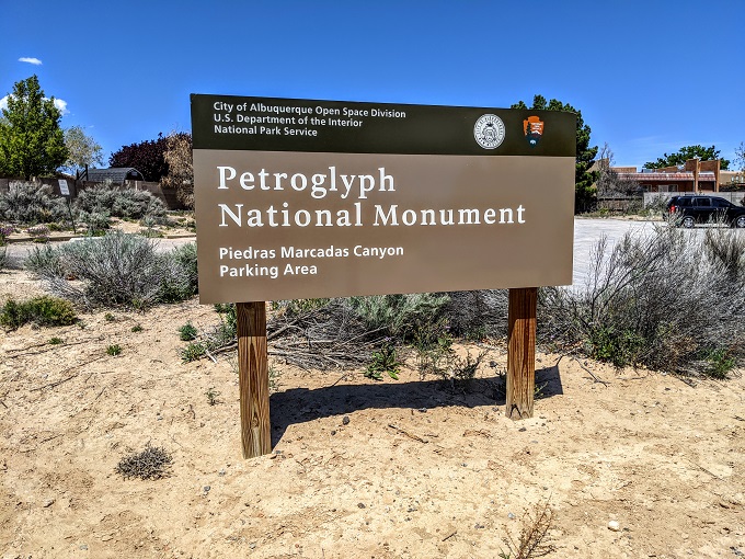 Petroglyph National Monument - Piedras Marcadas Canyon parking area