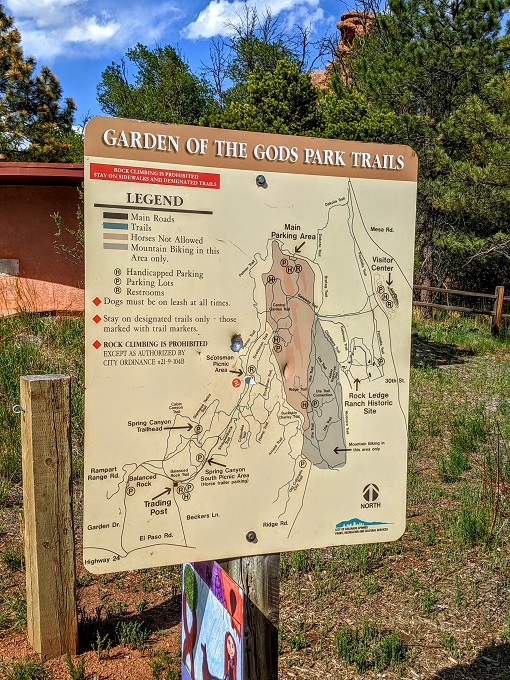 Garden of the Gods trail map