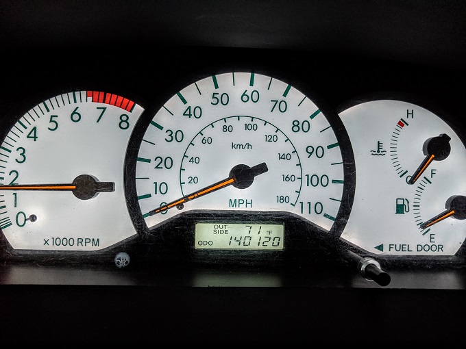 May 2020 odometer reading