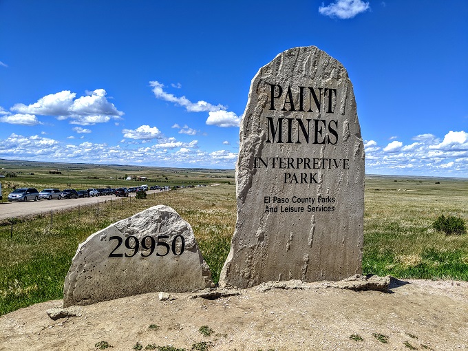 Paint Mines Interpretive Park entrance