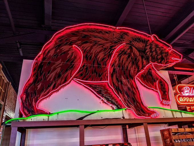 American Sign Museum, Cincinnati OH - Big Bear grocery store sign