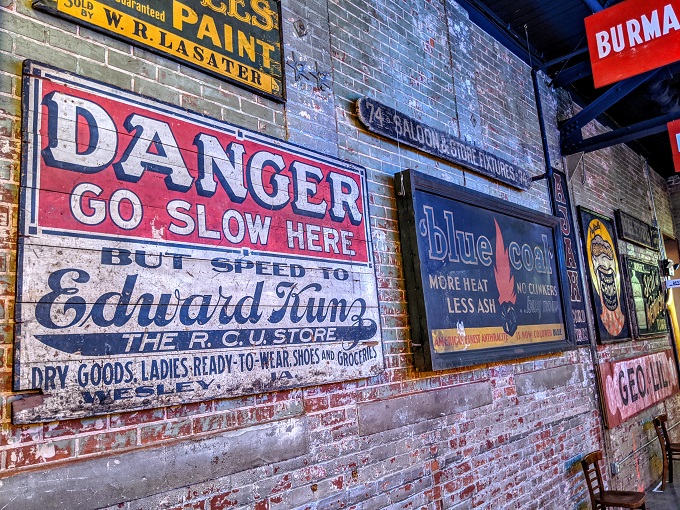 American Sign Museum, Cincinnati OH - Early painted wood signs from 1900-1940