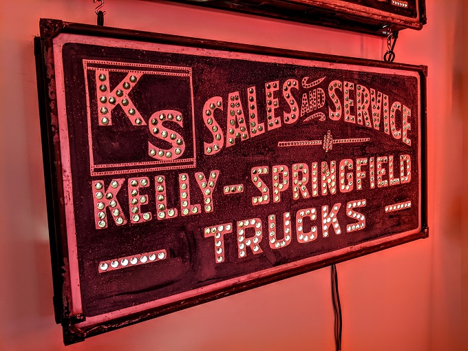 American Sign Museum, Cincinnati OH - Kelly-Springfield Trucks sign