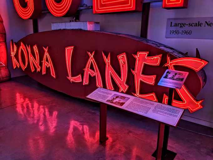 American Sign Museum, Cincinnati OH - Kona Lanes sign