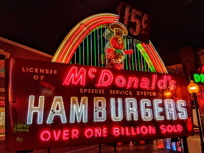 American Sign Museum, Cincinnati OH - McDonald's sign from one side