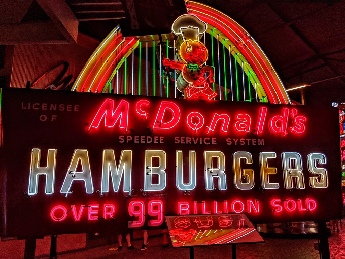 American Sign Museum, Cincinnati OH - McDonald's sign from the other side