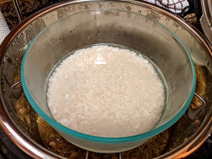 Rice ready to be cooked