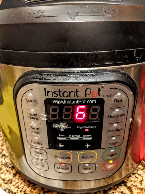 Set to pressure cook for 6 minutes