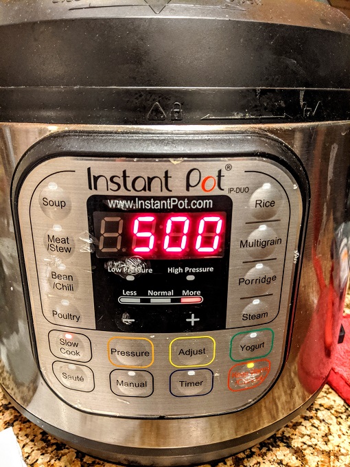 Set to slow cook for 5 hours