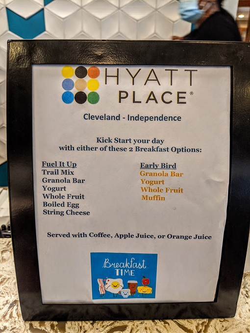 Hyatt Place Cleveland Independence, Ohio - To-go breakfast options