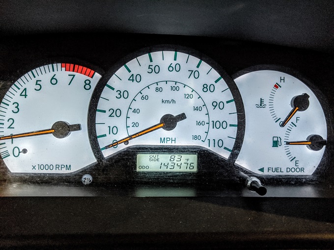 Odometer Reading July 2020