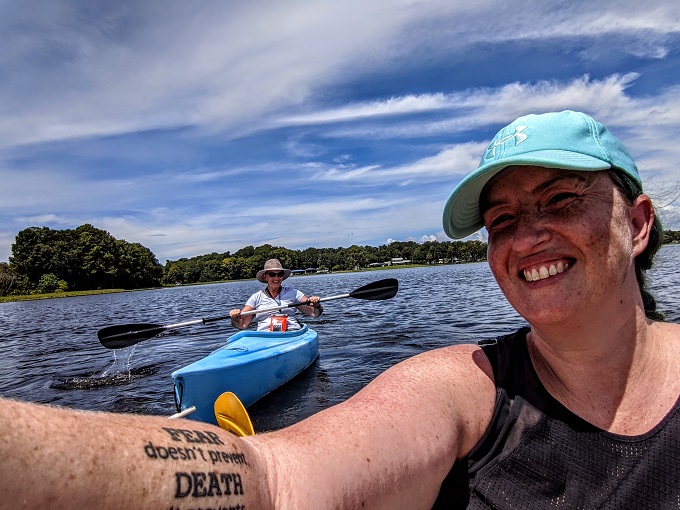 Kayaking on Henderson Lake in Inverness, FL