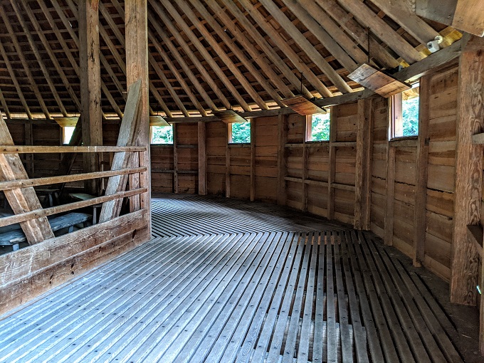 George Washington's Mount Vernon - Treading floor in the 16-sided barn