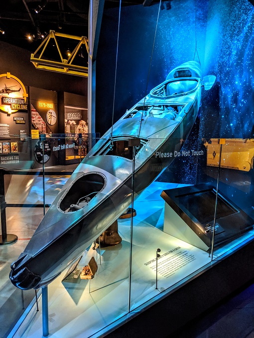 International Spy Museum, Washington D.C. - Sleeping Beauty - a motorized submersible canoe
