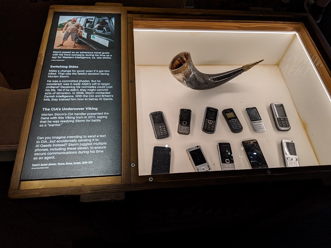 International Spy Museum, Washington D.C. - Viking horn given to Storm by his CIA handler