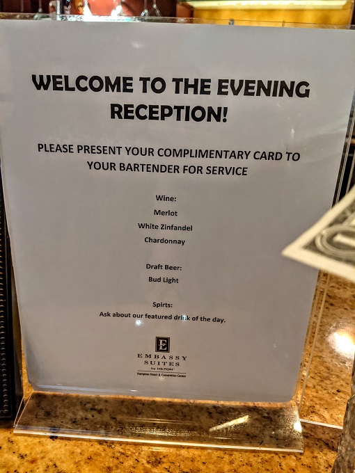 What Time Is Complimentary Drinks At Embassy Suites? Vending Business