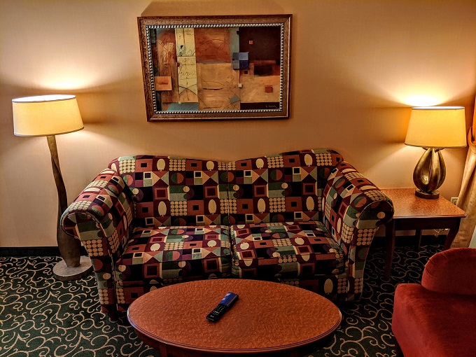 Embassy Suites Hampton Convention Center, VA - Living room sleeper sofa