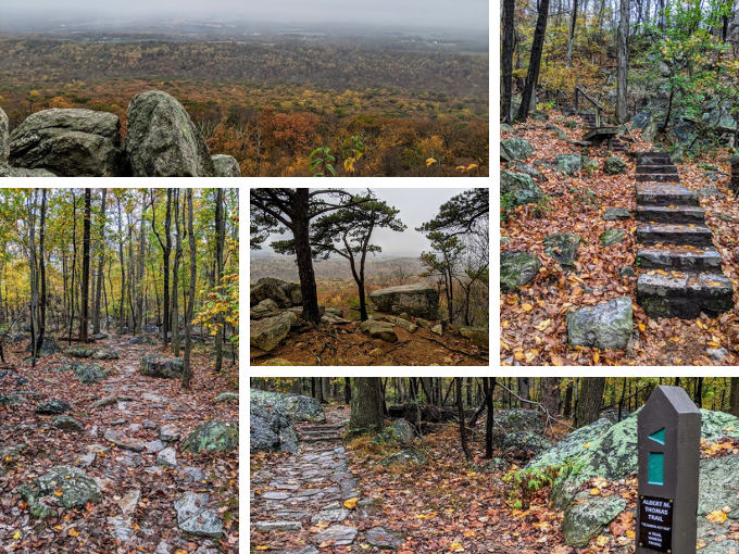 Hiking The A.M. Thomas Trail Up Sugarloaf Mountain Maryland