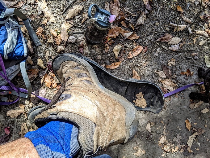 Messed up hiking boot