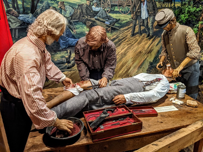 National Museum of Civil War Medicine - Amputation exhibit