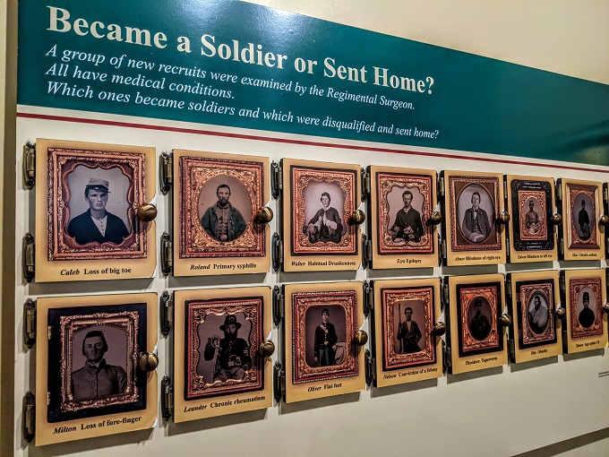 National Museum of Civil War Medicine - Become a soldier or sent home exhibit