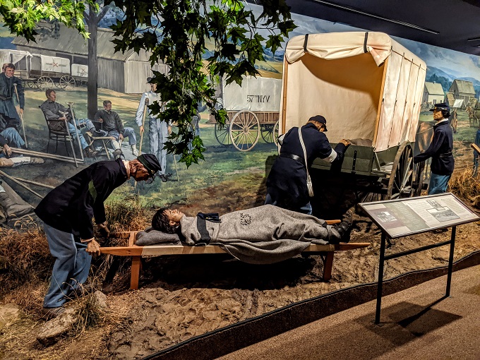 National Museum of Civil War Medicine - Civil War ambulance exhibit