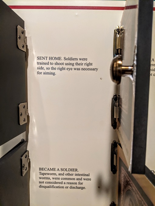 National Museum of Civil War Medicine - One sent home, the other stayed
