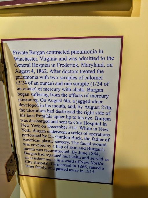National Museum of Civil War Medicine - Private Burgan's story