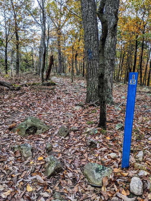 Northern Peaks Trail, Sugarloaf Mountain, MD - 3.5 marker