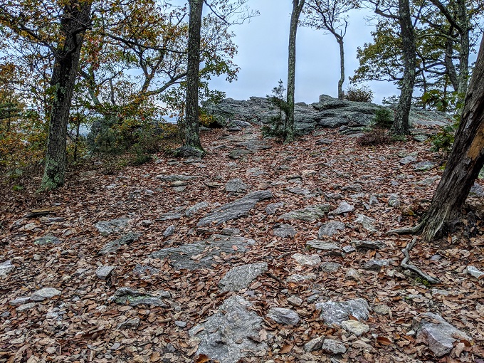 Northern Peaks Trail, Sugarloaf Mountain, MD - Head up to White Rocks