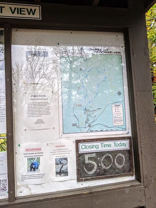 Sugarloaf Mountain, MD trail map
