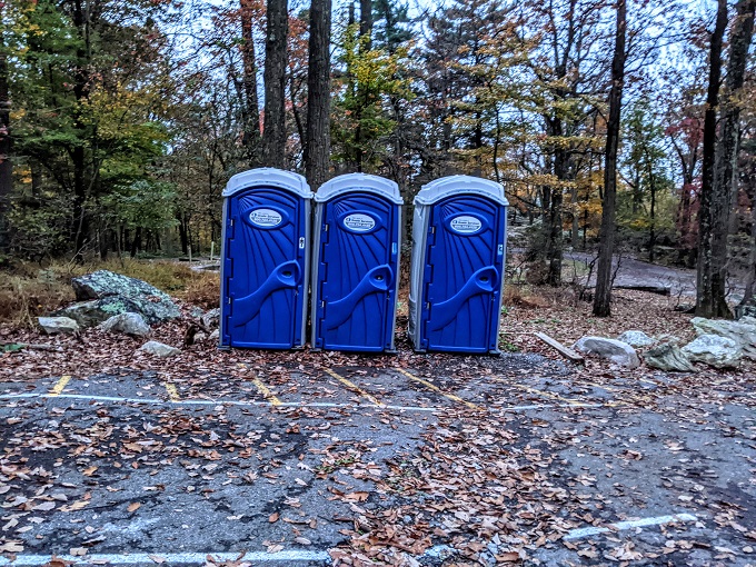 Sugarloaf Mountain, Maryland - Porta-potties at West View parking lot