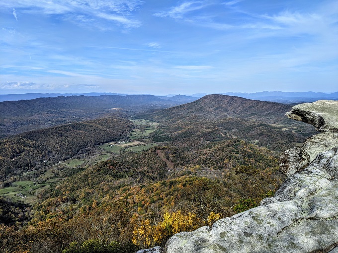 View from McAfee Knob in Roanoke, VA