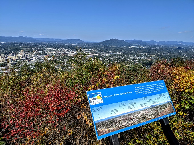 View from Mill Mountain Star overlook