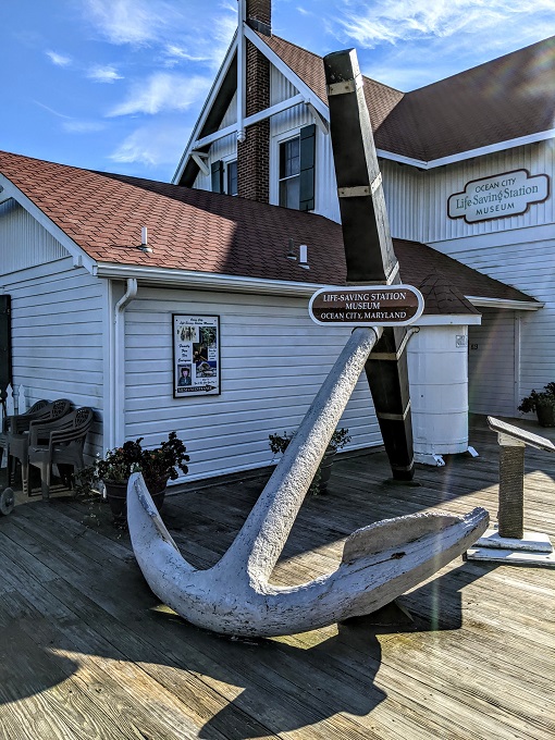 2.5 ton anchor from an 1870s shipwreck outside Ocean City Life-Saving Station Museum