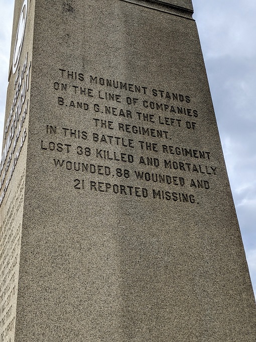 Antietam National Battlefield - Monument at Bloody Lane