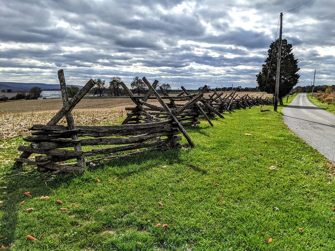 Antietam National Battlefield - Replica Civil War fencing