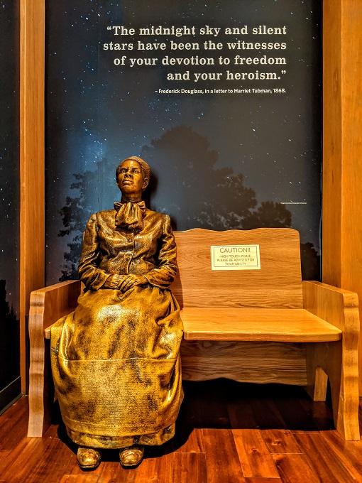 Exhibit at Harriet Tubman Underground Railroad National Historical Park